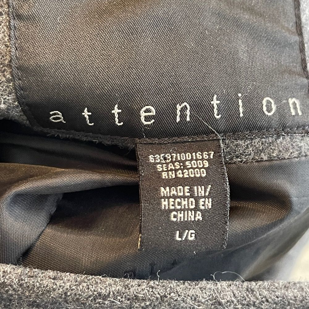 Attention Wool Blend Jacket Gray - image 8